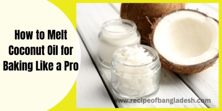 Melting Coconut Oil For Baking