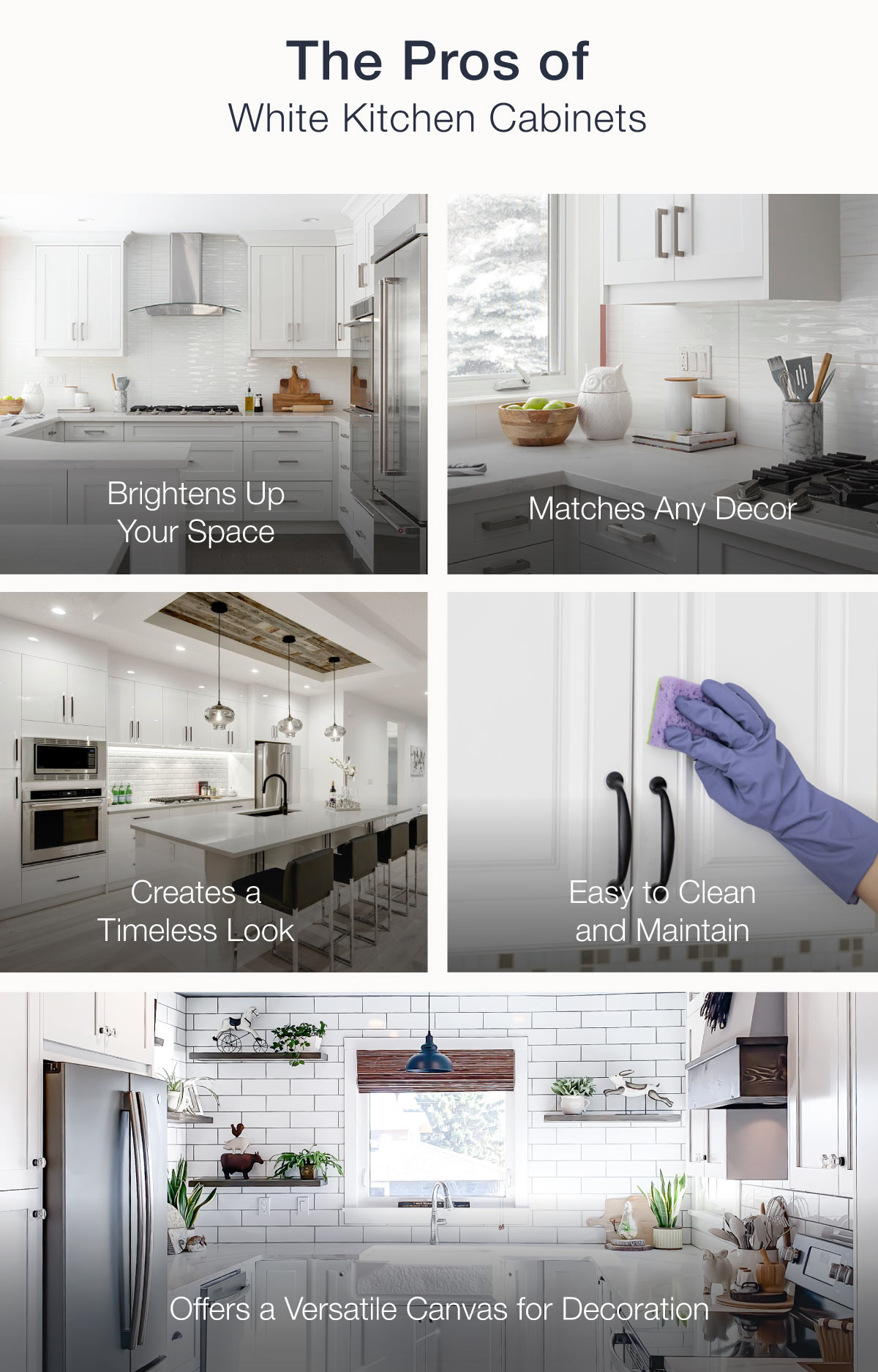 Pros And Cons of a White Kitchen.